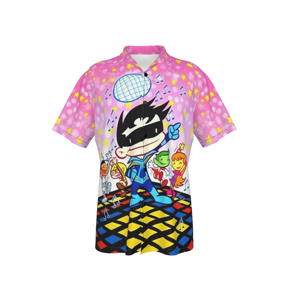 TINY TITANS NIGHTWING DISCO ALL OVER PRINT SHIRT AND TANK TOP