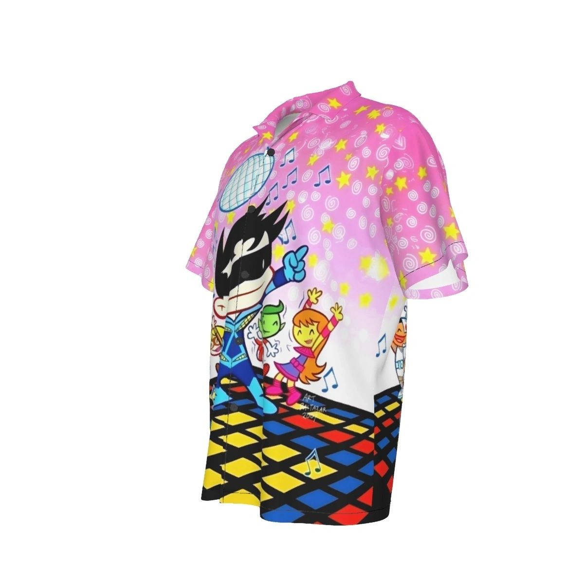 TINY TITANS NIGHTWING DISCO ALL OVER PRINT SHIRT AND TANK TOP