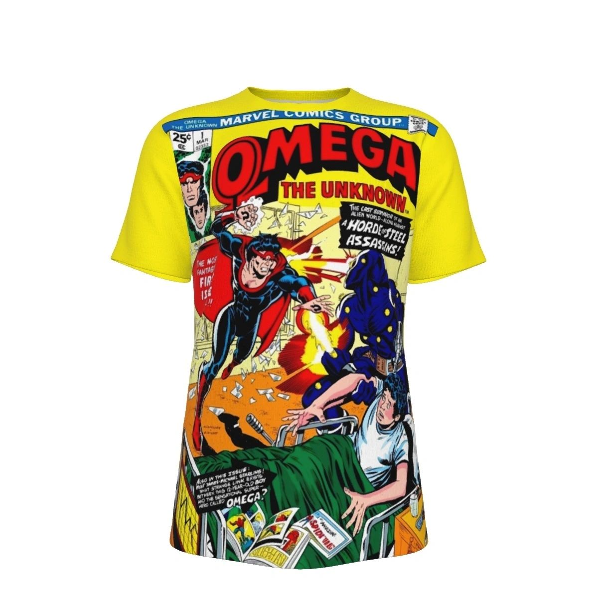 OMEGA THE UNKNOWN 3 ALL OVER PRINT SHIRT AND TANK TOP - ELECTRO