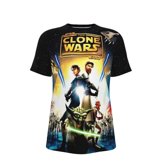 STAR WARS CLONE WARS MOVIE POSTER ALL OVER PRINT SHIRT