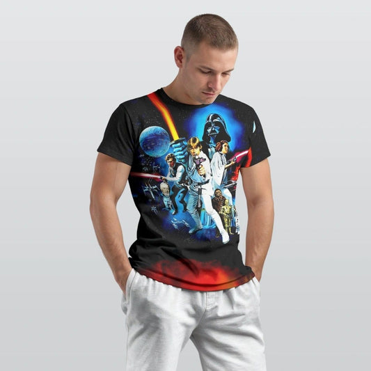 STAR WARS HEW HOPE MOVIE POSTER ALL OVER PRINT SHIRT