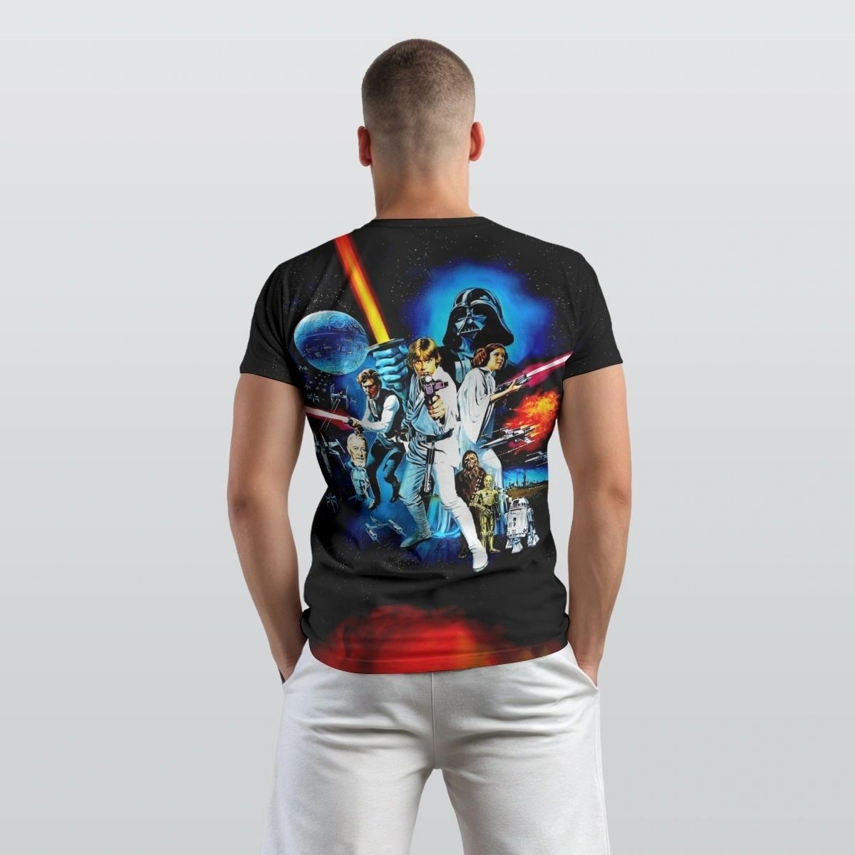 STAR WARS HEW HOPE MOVIE POSTER ALL OVER PRINT SHIRT