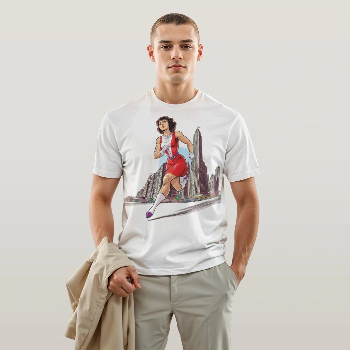 ELASTIGIRL RUN ALL OVER PRINT SHIRTS - DOOM PATROL