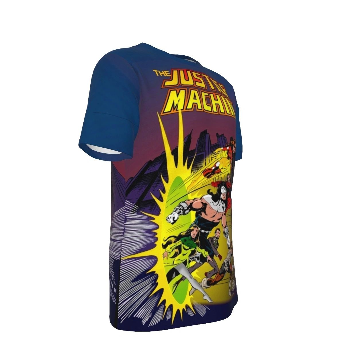 JUSTICE MACHINE 1 ALL OVER PRINT SHIRTS - JOHN BYRNE ART