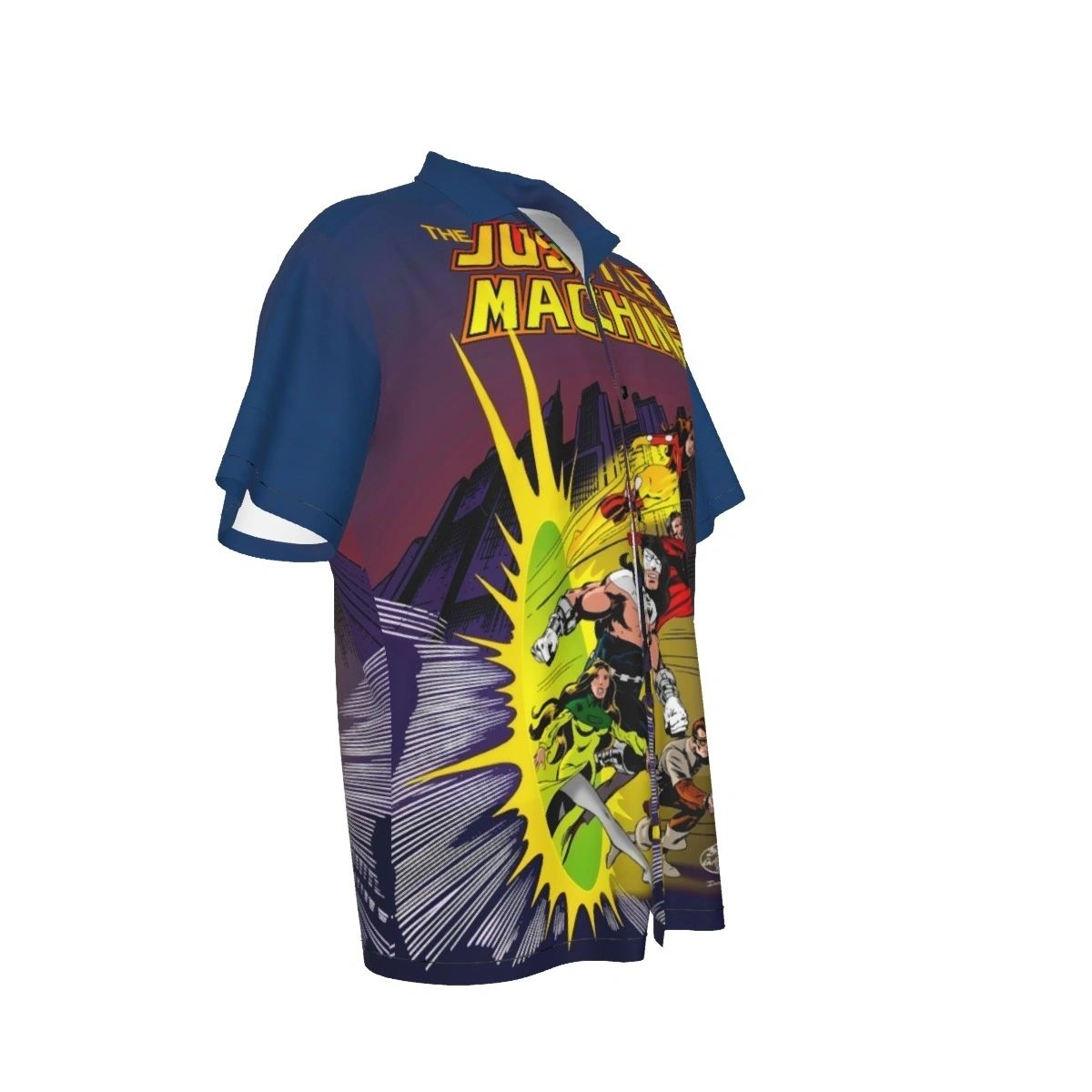 JUSTICE MACHINE 1 ALL OVER PRINT SHIRTS - JOHN BYRNE ART