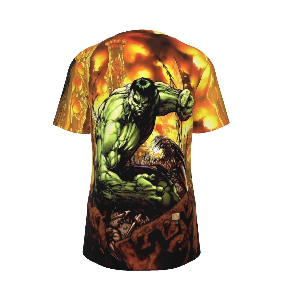 HULK PINUP ALL OVER PRINT SHIRTS -MICHAEL TURNER ART
