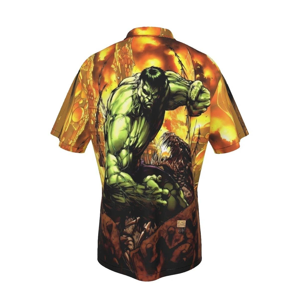 HULK PINUP ALL OVER PRINT SHIRTS -MICHAEL TURNER ART
