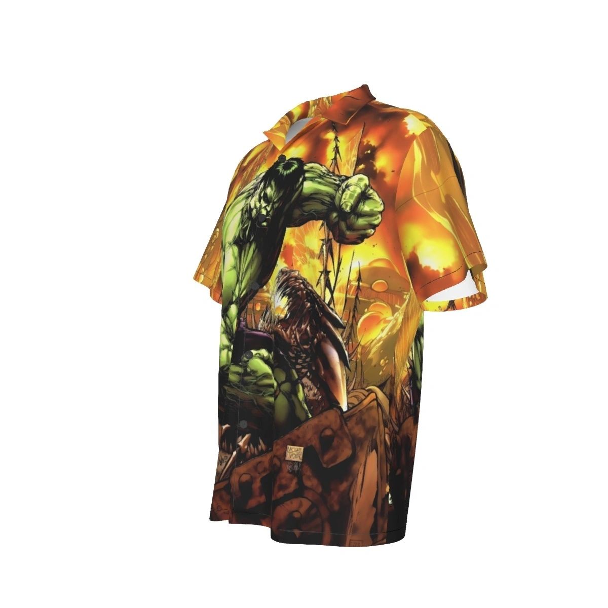 HULK PINUP ALL OVER PRINT SHIRTS -MICHAEL TURNER ART