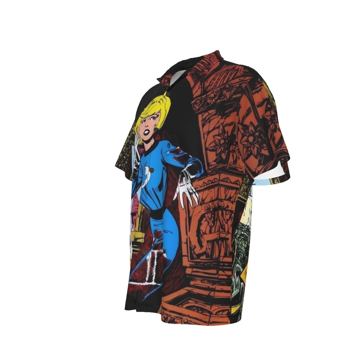 INVISIBLE GIRL PINUP ALL OVER PRINT SHIRTS - JOHN BYRNE ART