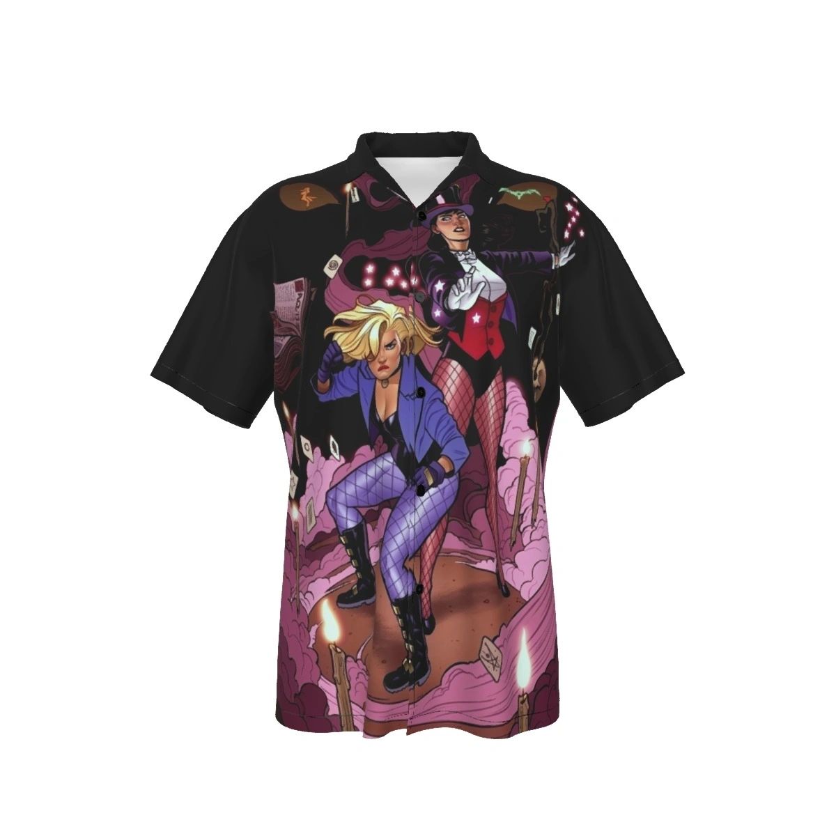 BLACK CANARY ZATANNA ALL OVER PRINT SHIRTS