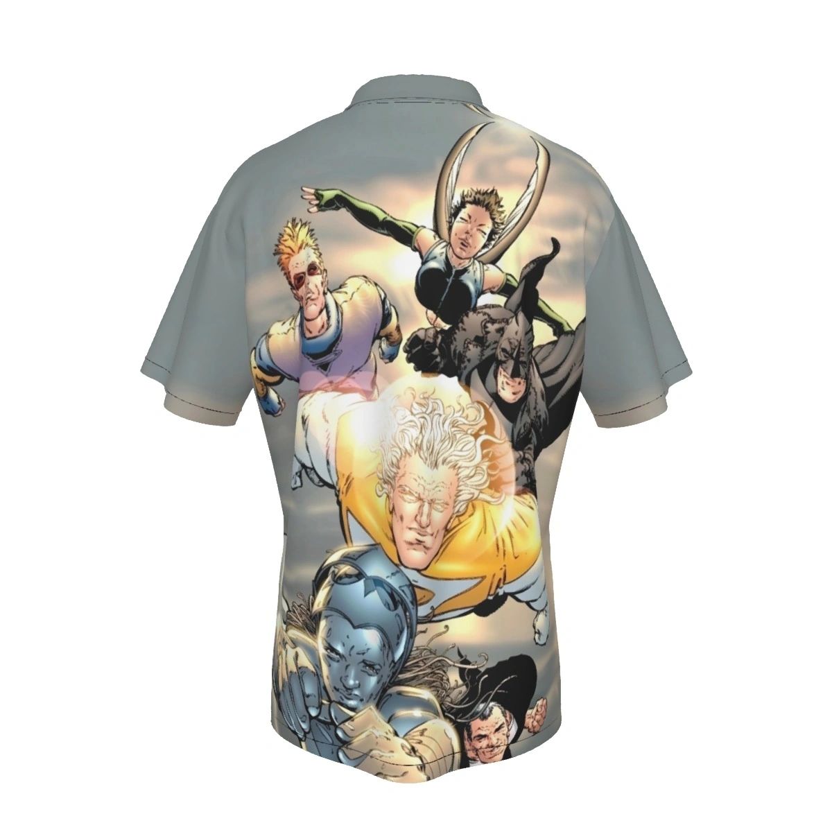 THE AUTHORITY PINUP ALL OVER PRINT SHIRTS -FRANK QUITELY