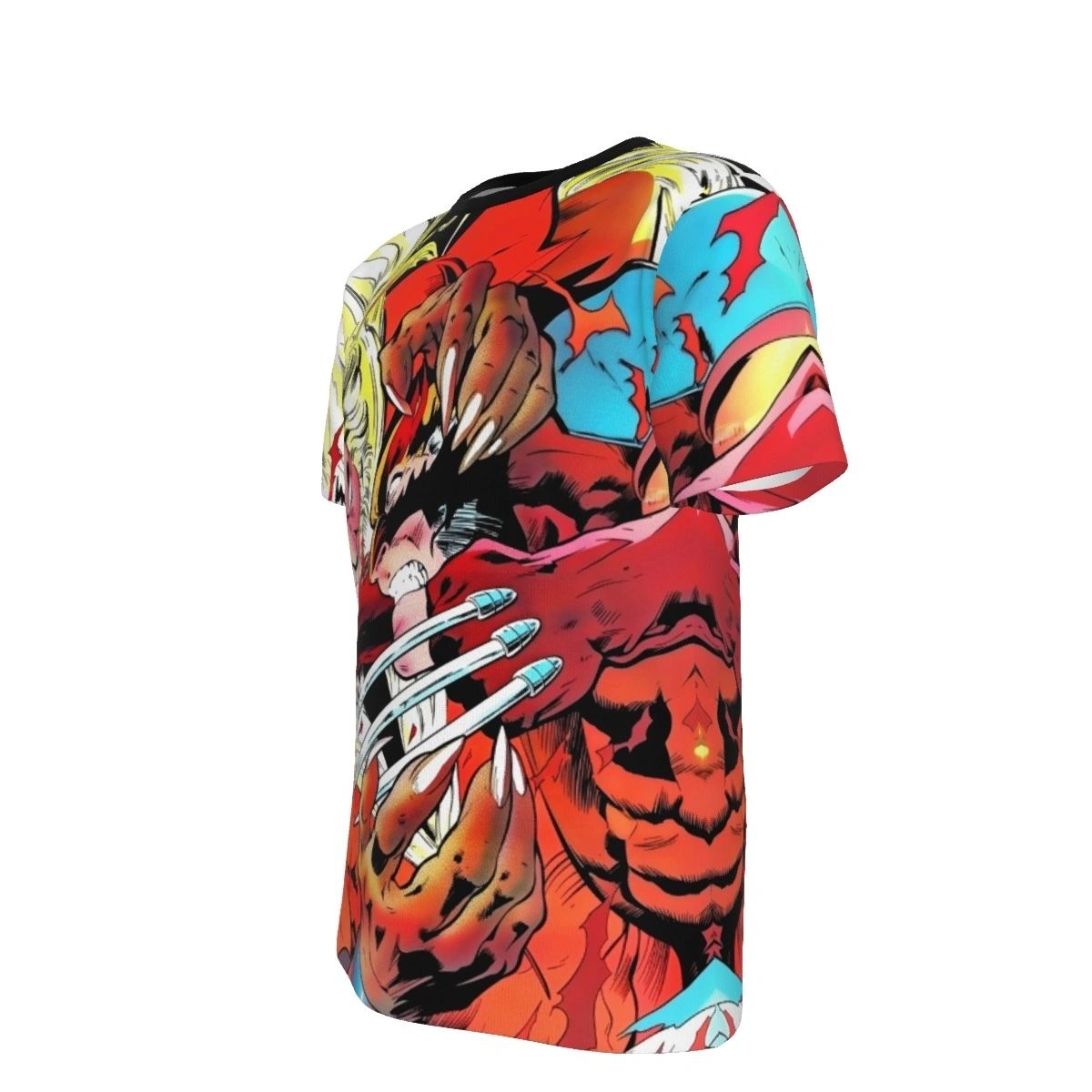 XMEN 213 ALL OVER PRINT SHIRTS WOLVERINE VS SABERTOOTH