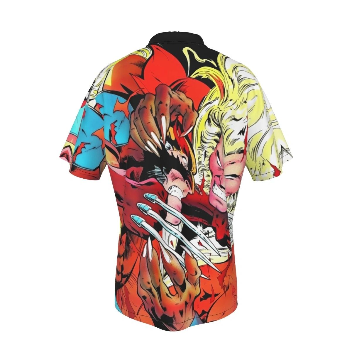 XMEN 213 ALL OVER PRINT SHIRTS WOLVERINE VS SABERTOOTH