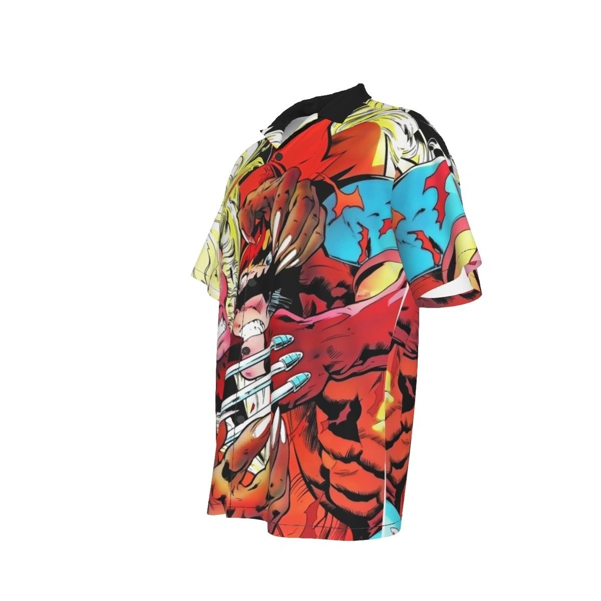 XMEN 213 ALL OVER PRINT SHIRTS WOLVERINE VS SABERTOOTH
