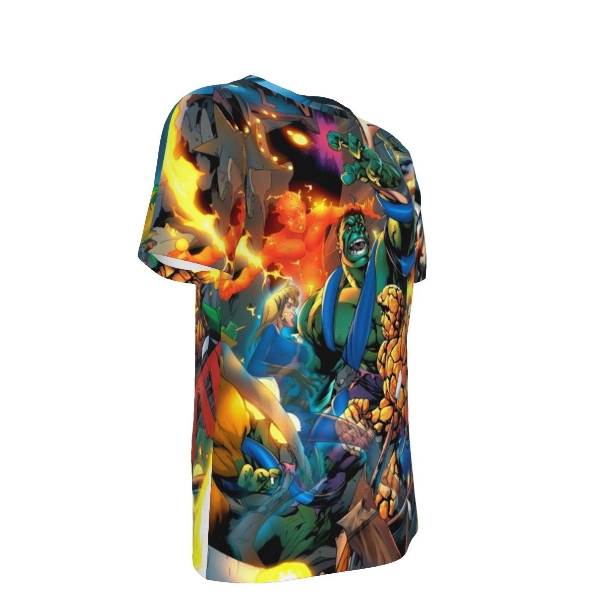 WORLD WAR HULK PINUP ALL OVER PRINT SHIRTS - FANTASTIC 4