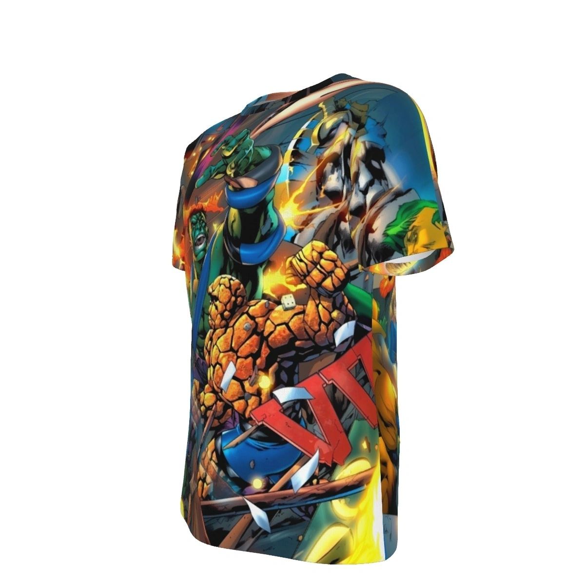 WORLD WAR HULK PINUP ALL OVER PRINT SHIRTS - FANTASTIC 4