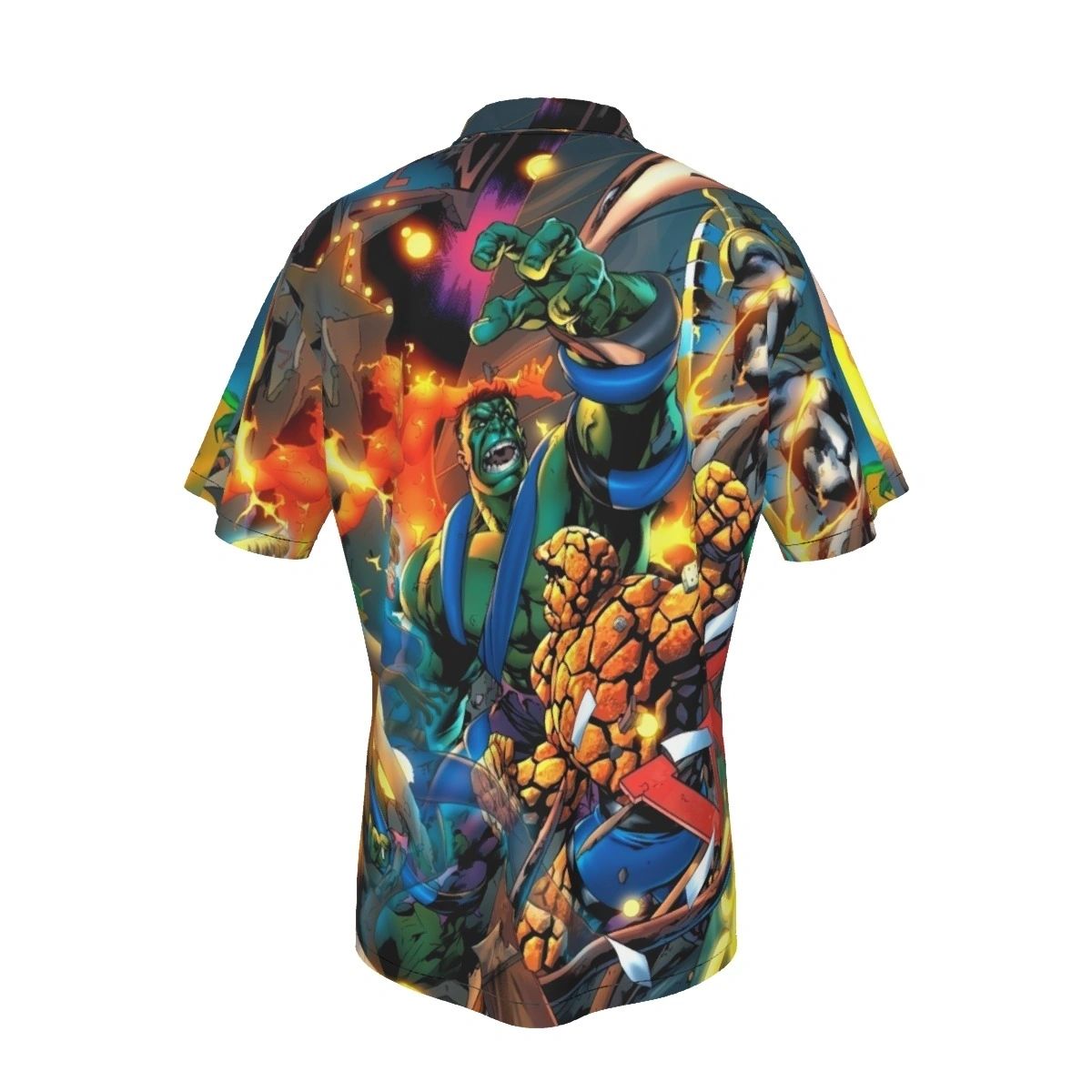 WORLD WAR HULK PINUP ALL OVER PRINT SHIRTS - FANTASTIC 4