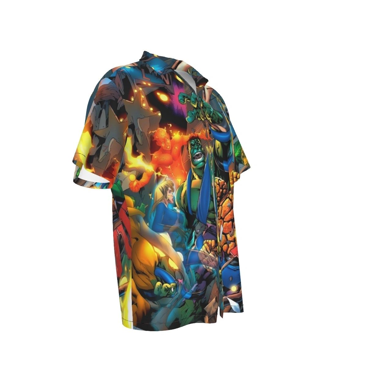 WORLD WAR HULK PINUP ALL OVER PRINT SHIRTS - FANTASTIC 4