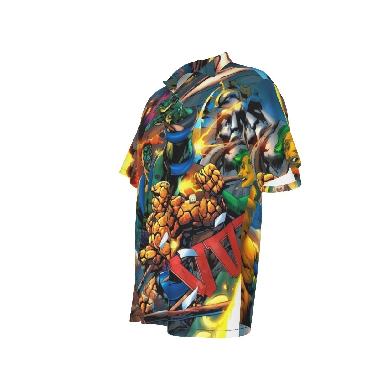 WORLD WAR HULK PINUP ALL OVER PRINT SHIRTS - FANTASTIC 4