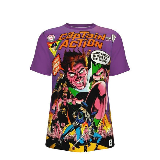 CAPTAIN ACTION 5 ALL OVER PRINT SHIRTS
