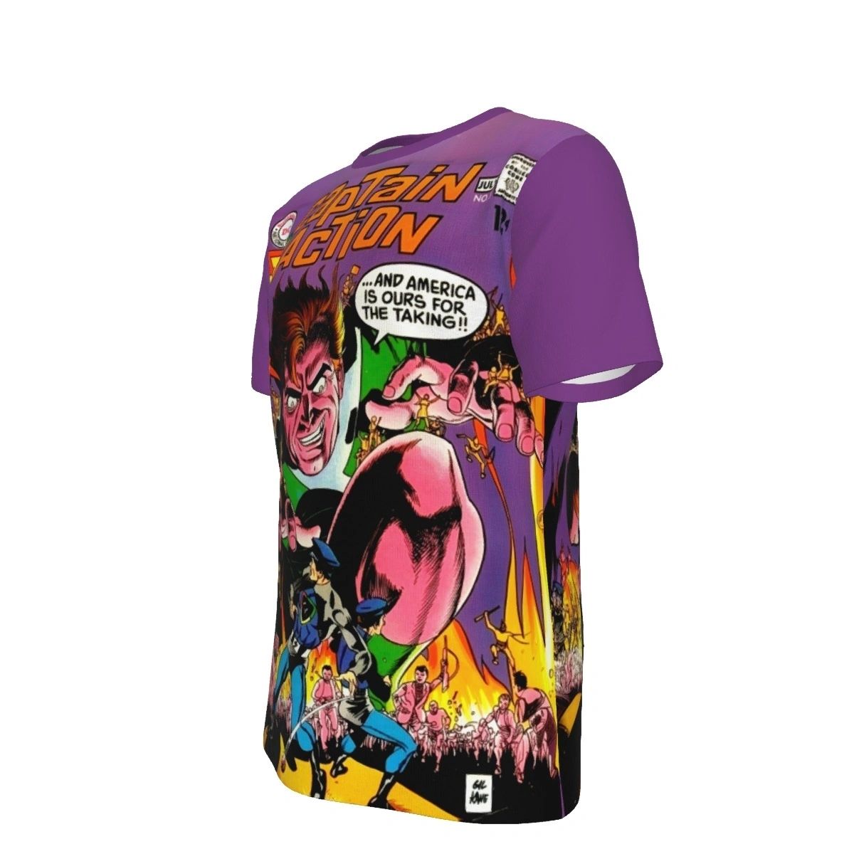 CAPTAIN ACTION 5 ALL OVER PRINT SHIRTS