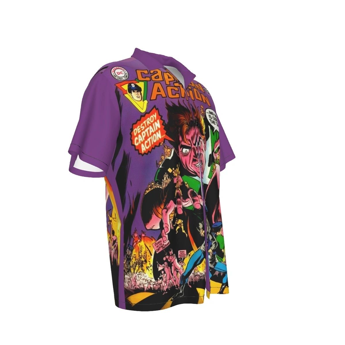 CAPTAIN ACTION 5 ALL OVER PRINT SHIRTS