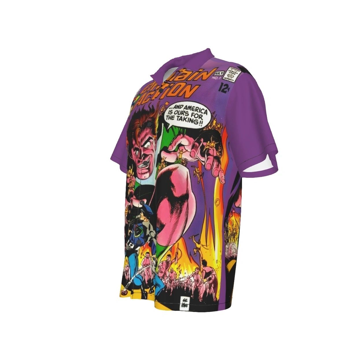 CAPTAIN ACTION 5 ALL OVER PRINT SHIRTS