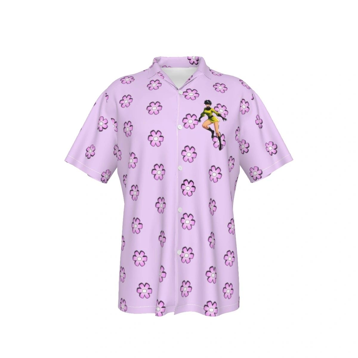 SALU DIGBY READY ALL OVER PRINT SHIRTS -SHRINKING VIOLET