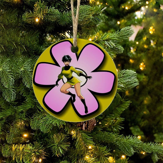 SALU DIGBY READY CHRISTMAS TREE ORNAMENT - SHRINKING VIOLET