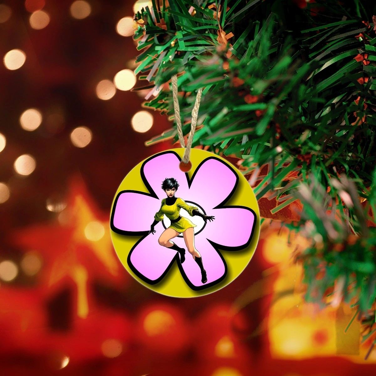 SALU DIGBY READY CHRISTMAS TREE ORNAMENT - SHRINKING VIOLET