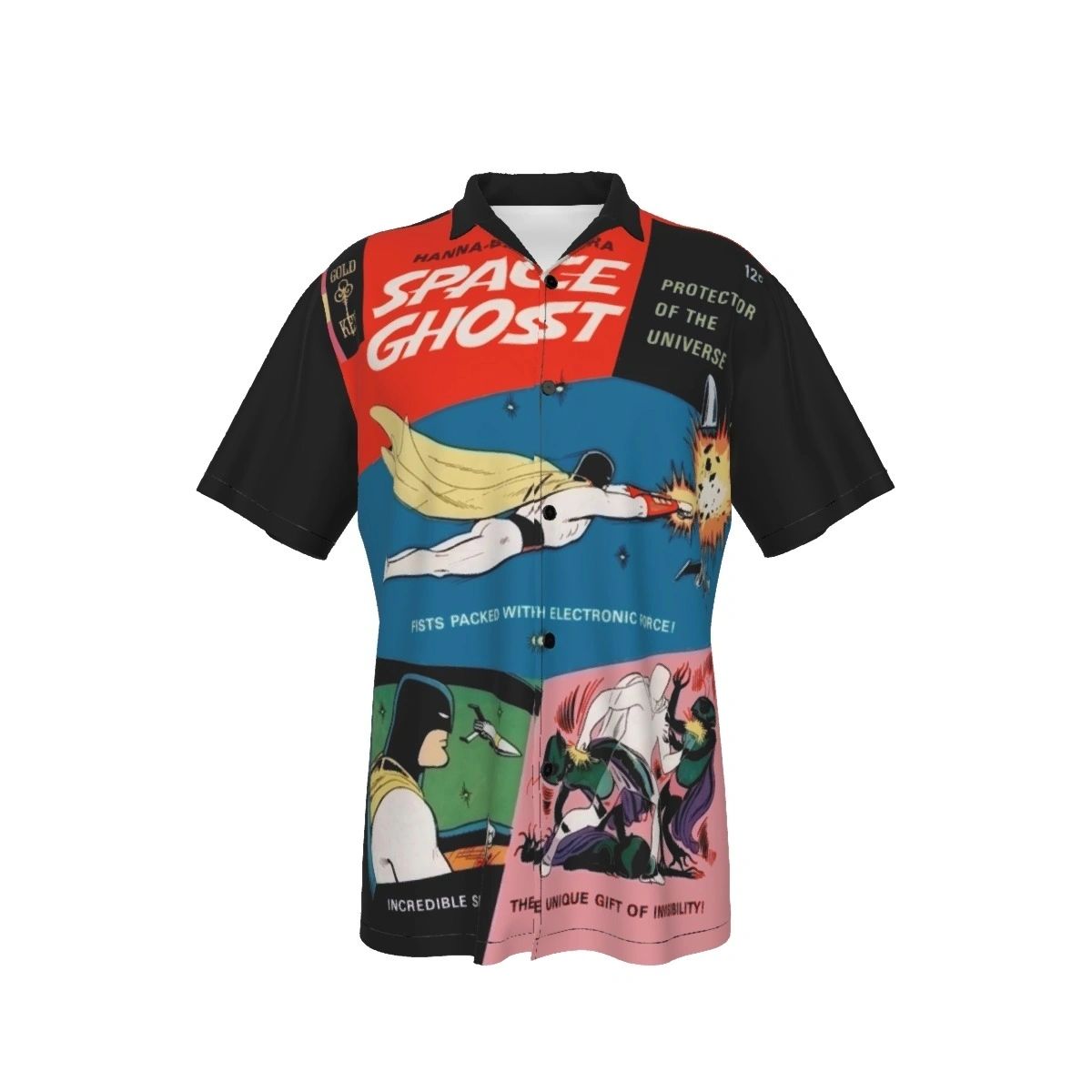 SPACE GHOST GOLD KEY COVER ALL OVER PRINT SHIRTS