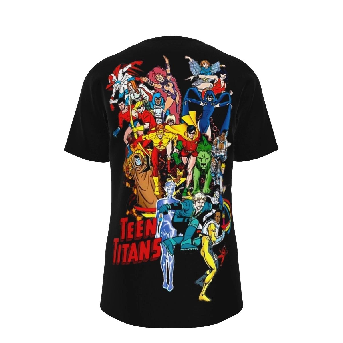 TEEN TITANS PINUP THRU THE YEARS ALL OVER PRINT SHIRTS