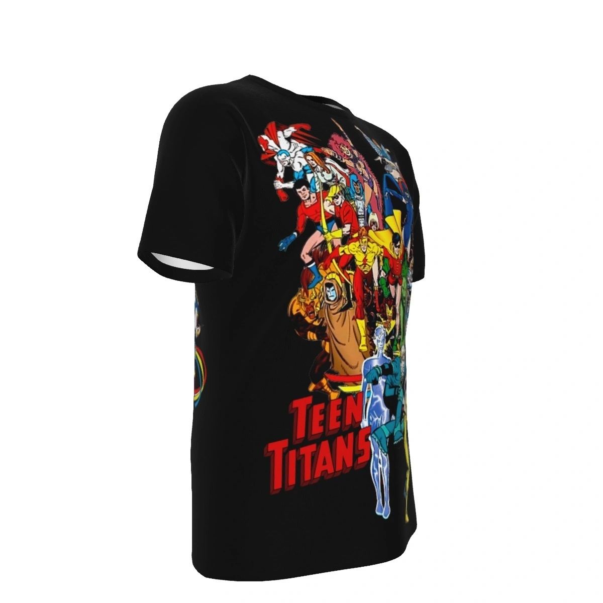 TEEN TITANS PINUP THRU THE YEARS ALL OVER PRINT SHIRTS