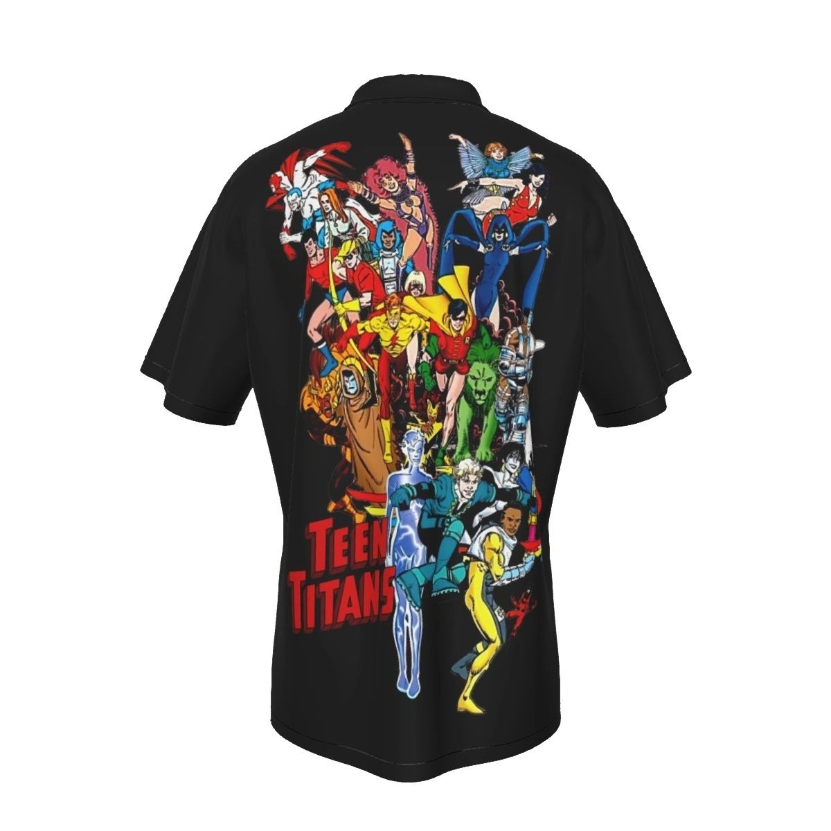 TEEN TITANS PINUP THRU THE YEARS ALL OVER PRINT SHIRTS