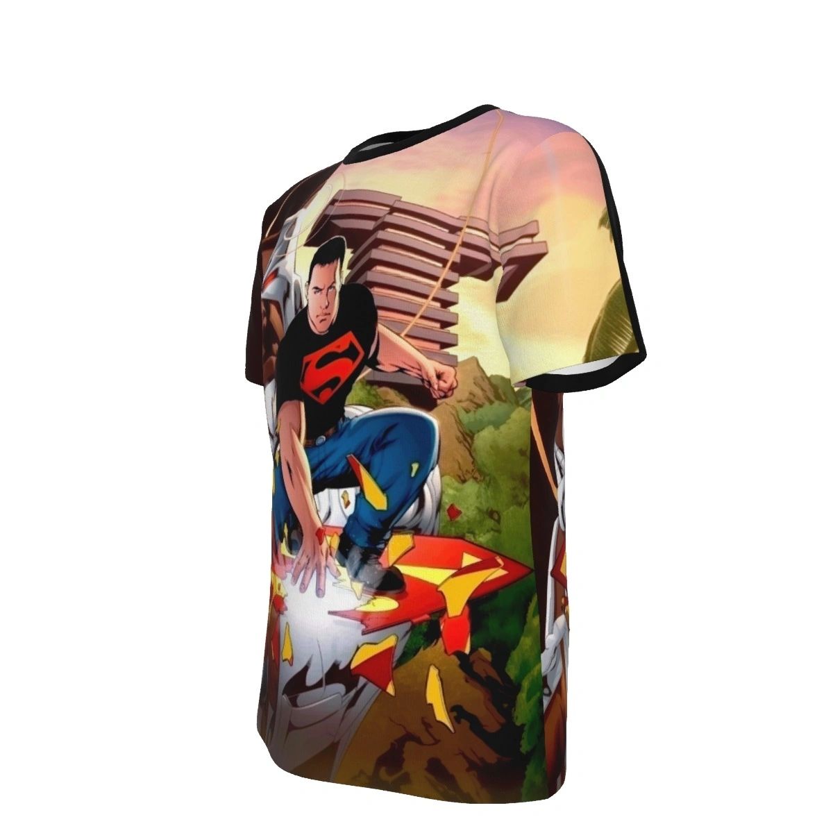 TEEN TITANS 2 V3 KON-EL SUPERBOY ALL OVER PRINT SHIRTS