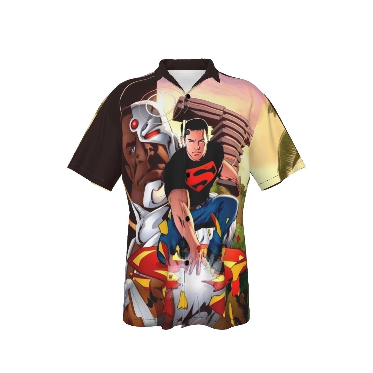 TEEN TITANS 2 V3 KON-EL SUPERBOY ALL OVER PRINT SHIRTS