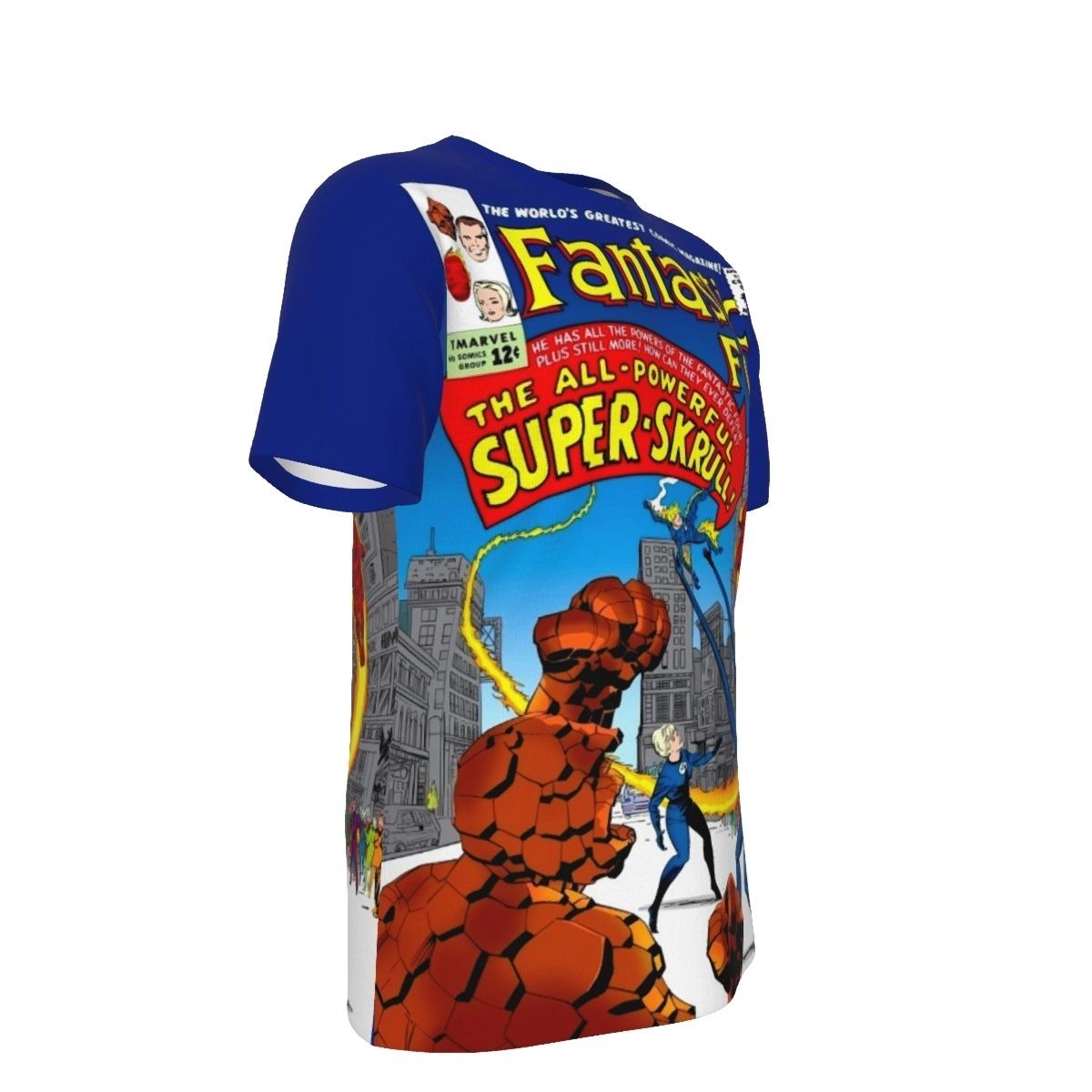 FANTASTIC FOUR 18 ALL OVER PRINT SHIRTS-SUPER SKRULL