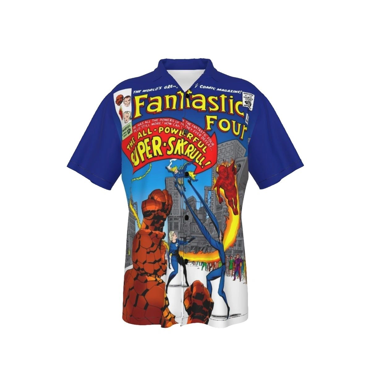 FANTASTIC FOUR 18 ALL OVER PRINT SHIRTS-SUPER SKRULL