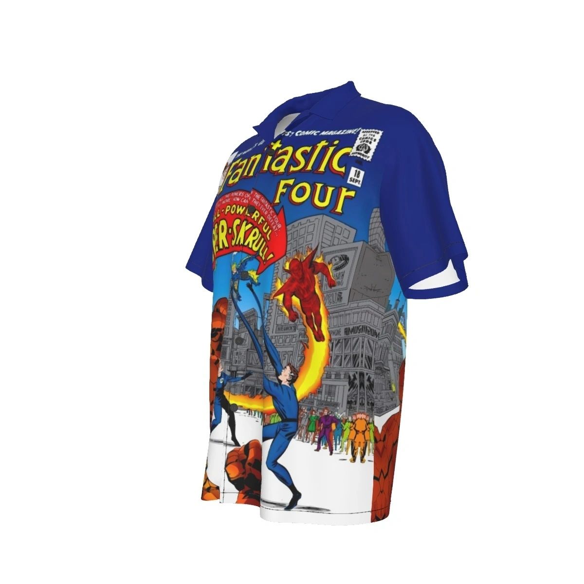 FANTASTIC FOUR 18 ALL OVER PRINT SHIRTS-SUPER SKRULL