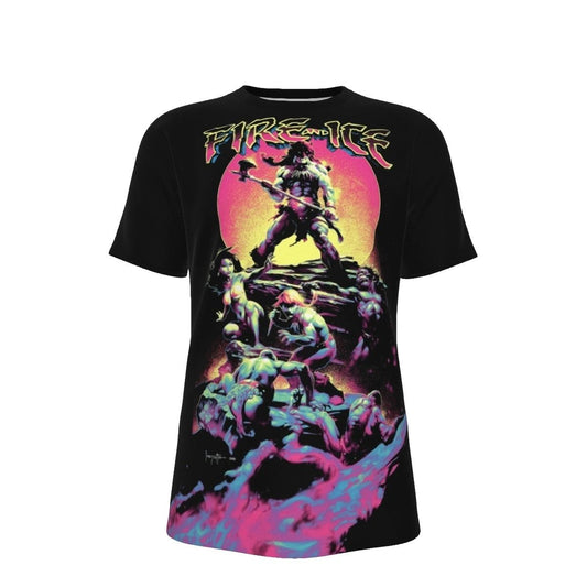 FIRE AND ICE ALL OVER PRINT SHIRTS - FRANK FRAZETTA