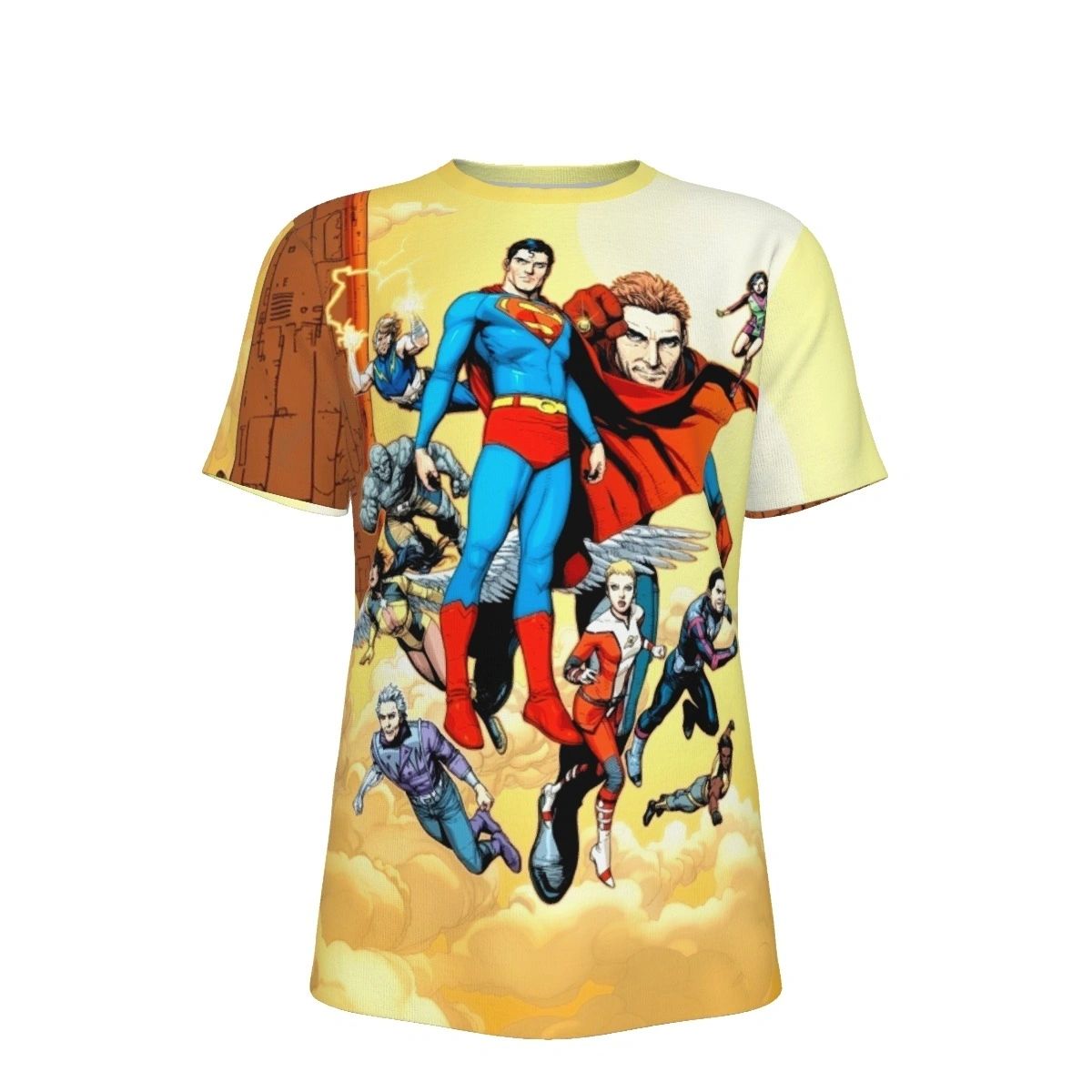 SUPERMAN AND THE LEGION ALL OVER PRINT SHIRTS - GARY FRANK FROM ACTION 684