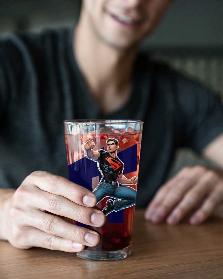CONNER KENT SUPERBOY- KONEL READY Pint Glass (with Free Shipping)