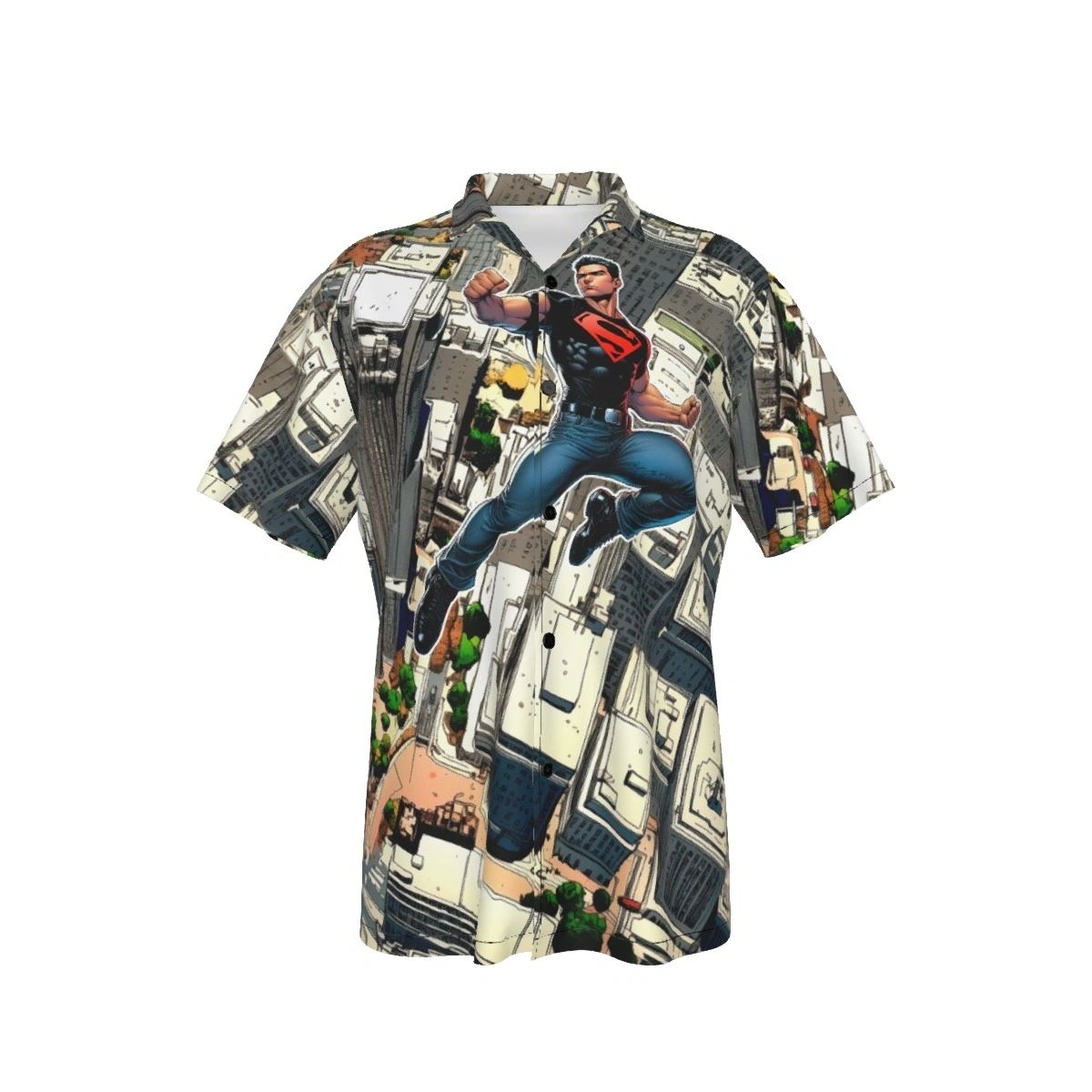 CONNER KENT SUPERBOY KONEL READY ALL OVER PRINT SHIRTS