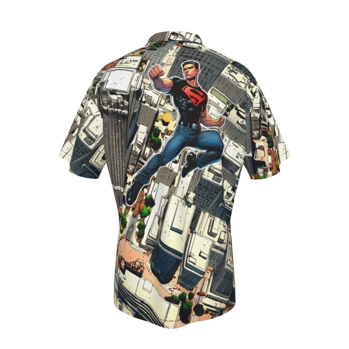 CONNER KENT SUPERBOY KONEL READY ALL OVER PRINT SHIRTS