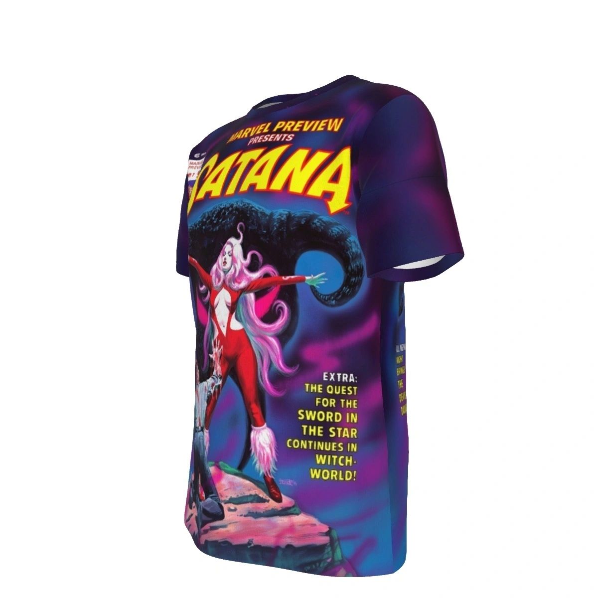 MARVEL PREVIEW 7 SATANA ALL OVER PRINT SHIRTS