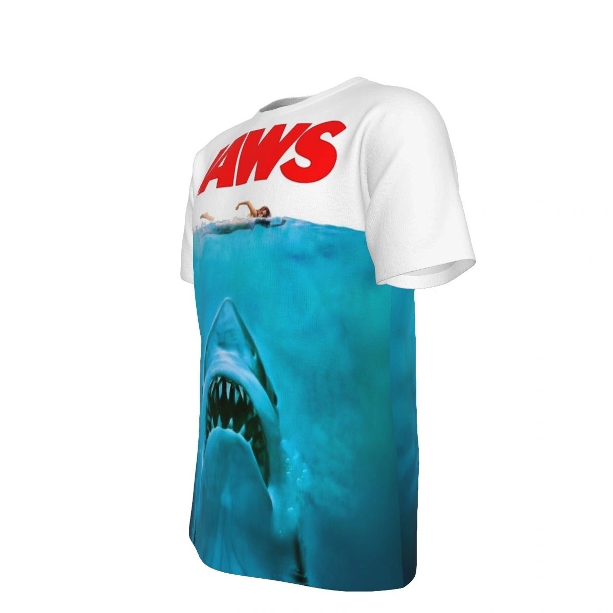 JAWS MOVIE POSTER ALL OVER PRINT SHIRTS