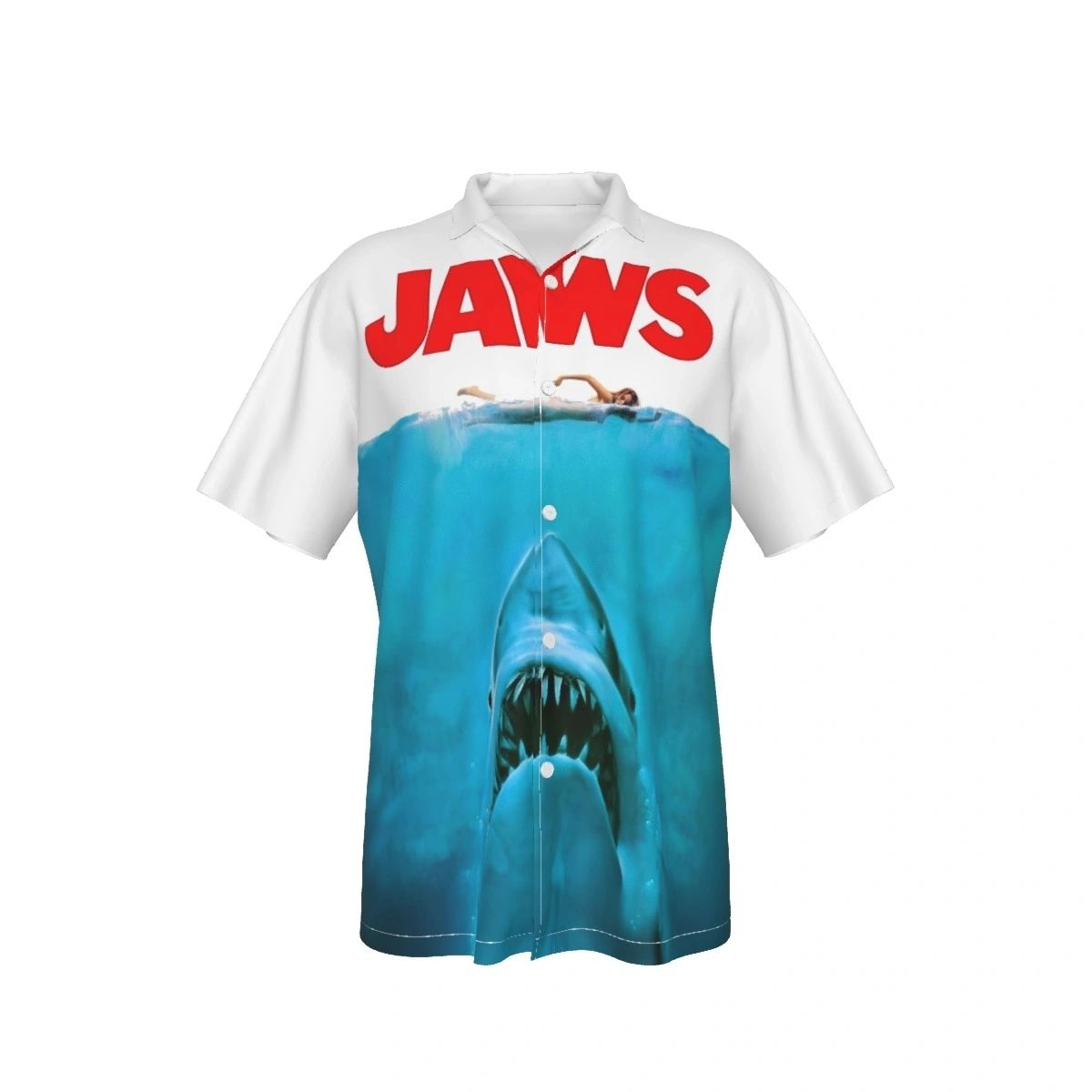 JAWS MOVIE POSTER ALL OVER PRINT SHIRTS