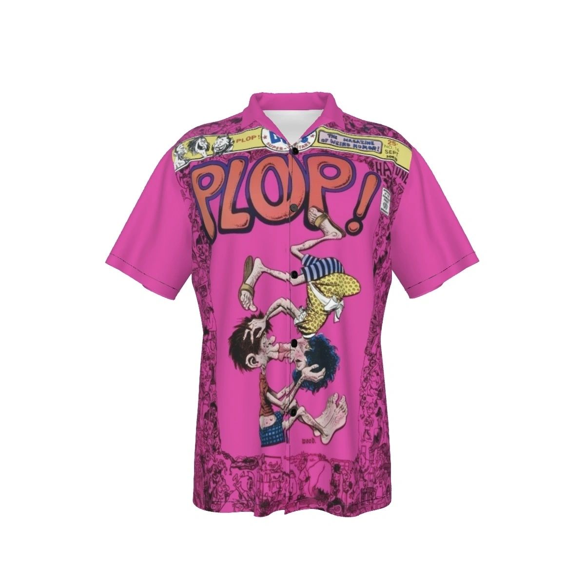 PLOP 16 ALL OVER PRINT SHIRTS -WALLY WOOD ART