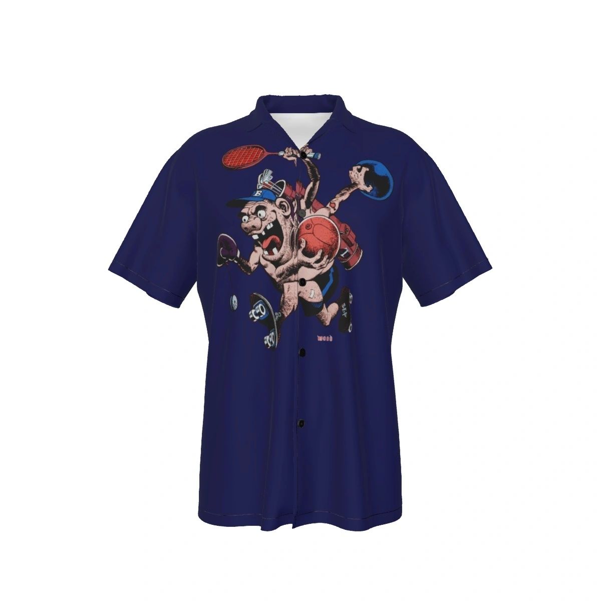 PLOP MAN ALL OVER PRINT SHIRTS -WALLY WOOD ART