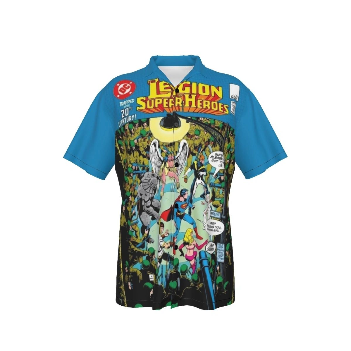 LEGION OF SUPERHEROES 281 ALL OVER PRINT SHIRTS - GEORGE PEREZ ART